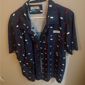 Magellan Outdoors Blue Relaxed Fit Shirt